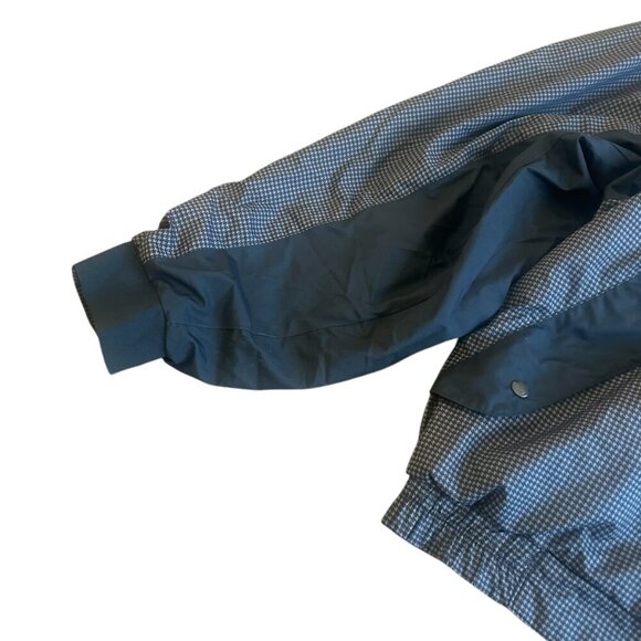DryJoys by FootJoy Grey Black Houndstooth Windbreaker Jacket Size XL Men's - Picture 4 of 13